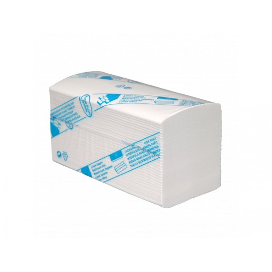 Handdoek interfold 3 laags, wit