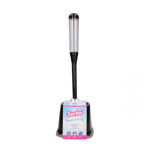 Quick & Easy toiletborstelset zwart
